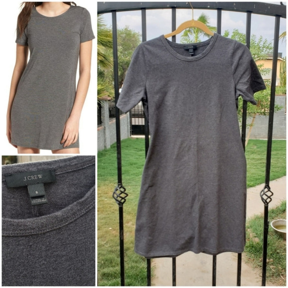 J.Crew Everyday Grey T-Shirt Dress‎ - Picture 1 of 1